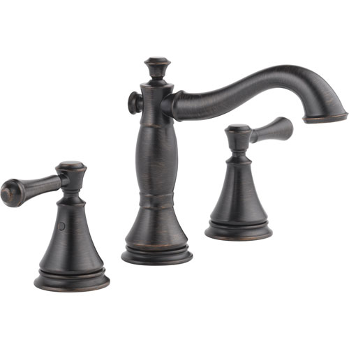 Qty (1): Delta Venetian Bronze 2 Handle Widespread Bathroom Sink Faucet