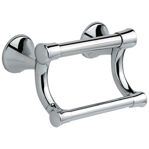 Delta Bath Safety Collection Chrome Finish Transitional Toilet Tissue Paper Holder with Assist Grab Bar D41450