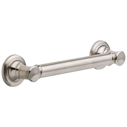 Delta Bath Safety Collection Stainless Steel Finish Traditional Decorative ADA Approved Short 12