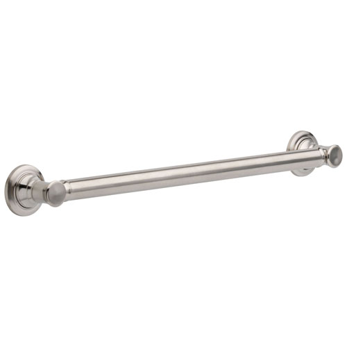Delta Bath Safety Collection Stainless Steel Finish Traditional Decorative Style Standard ADA Approved Grab Bar - 24