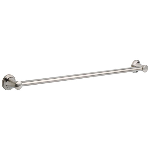 Qty (1): Delta Bath Safety Collection Stainless Steel Finish Transitional Style Decorative ADA Approved Bathroom or Shower Long 36 Grab Bar