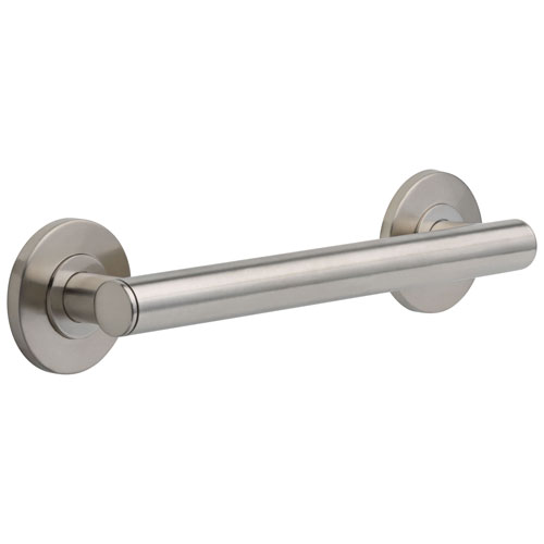 Delta Bath Safety Collection Stainless Steel Finish Contemporary Wall Mounted Decorative Bathroom ADA Approved Short 12