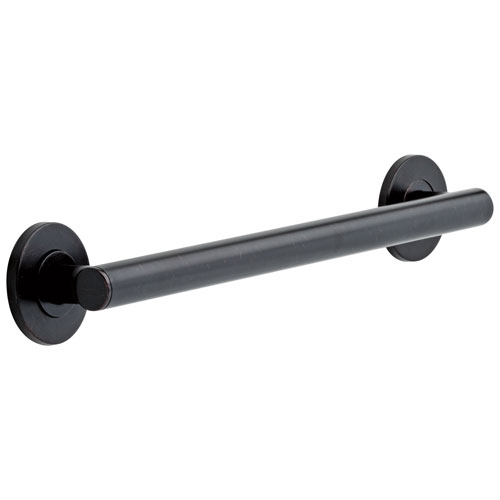 Qty (1): Delta Bath Safety Collection Venetian Bronze Finish Contemporary Wall Mounted Decorative Bathroom ADA Approved 18 Grab Bar