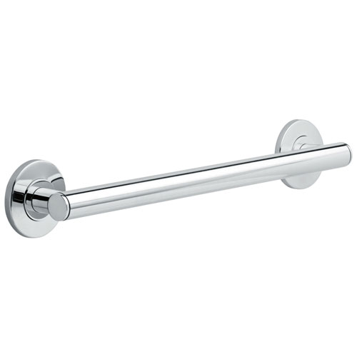 Qty (1): Delta Bath Safety Collection Chrome Finish Contemporary Decorative ADA Wall Mount 18 Grab Bar
