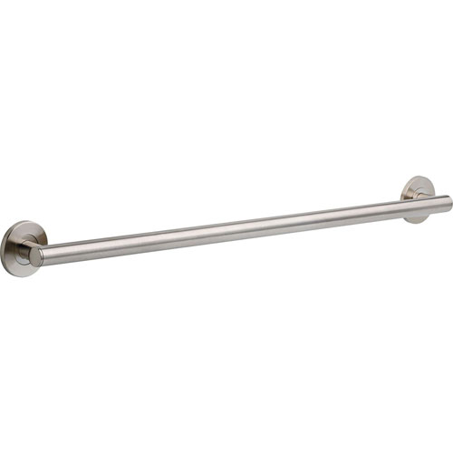 Qty (1): Delta Bath Safety Collection Stainless Steel Finish Contemporary Concealed Wall Mount ADA Approved 36 Long Decorative Bathroom Grab Bar