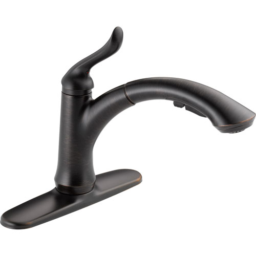 Delta Linden Venetian Bronze Single Handle Pull-Out Spray Kitchen Faucet 483067