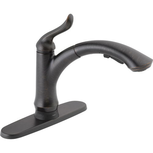 Delta Linden Venetian Bronze Electronic Pull-Out Sprayer Kitchen Faucet 623236