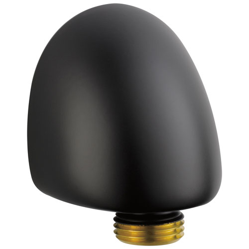 Qty (1): Delta Matte Black Finish Wall Supply Drop Elbow for Hand Shower