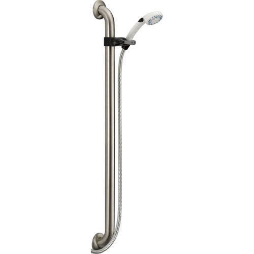 Delta 2-Spray Hand Shower Faucet with Stainless Steel Finish 36
