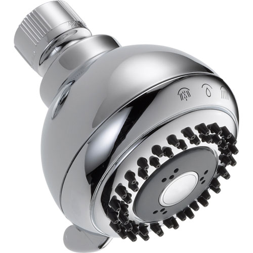Delta 4-Setting Touch-Clean Shower Head in Chrome 561115