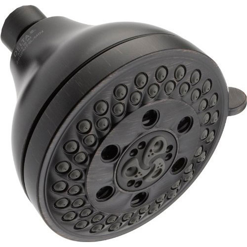 Delta Universal Showering Components Collection Venetian Bronze Finish H2Okinetic 5-Setting 2.0 GPM Watersense Water Efficient Shower Head 667535