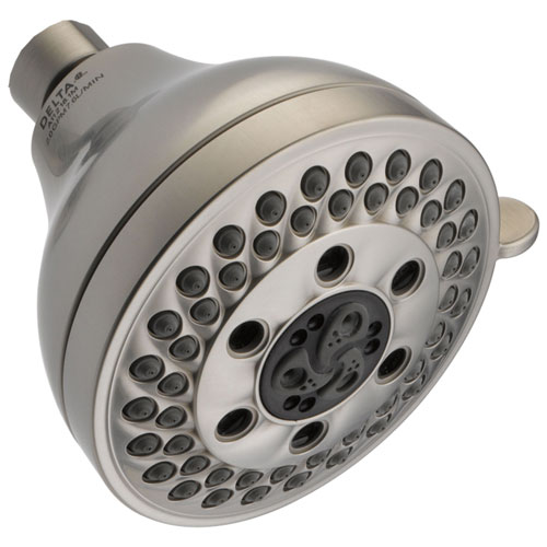 Delta Universal Showering Components Collection Stainless Steel Finish H2Okinetic 5-Setting Shower Head D52637SS20PK