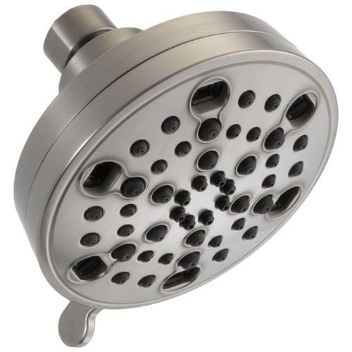 Delta Universal Showering Components Collection Stainless Steel Finish H2Okinetic 5-Setting Contemporary Shower Head 729147