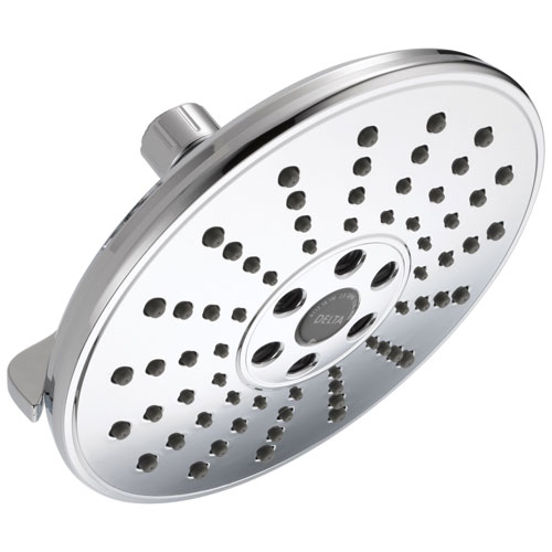 Qty (1): Delta Universal Showering Components Collection Chrome Finish Contemporary Style Round Shower Head