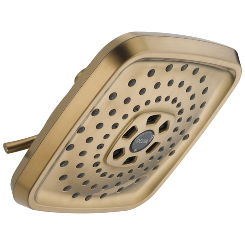 Delta Universal Showering Components Collection Champagne Bronze Finish Modern Watersense H2OKinetic Shower Head D52690CZ