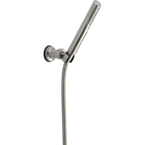 Qty (1): Delta Grail Single Spray Stainless Steel Finish Modern Handheld Shower