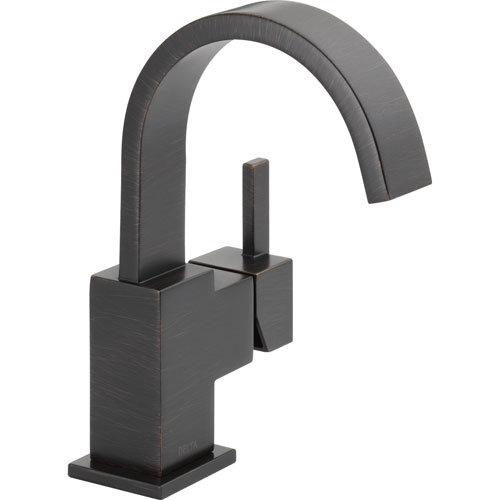 Delta Vero Single Handle Modern Venetian Bronze High Arc Bathroom Faucet 555976