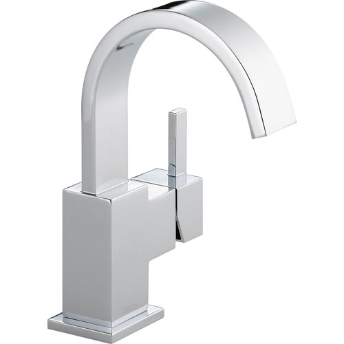 Delta Vero Single-Hole 1-Handle Modern Chrome High Arc Bathroom Faucet 521788