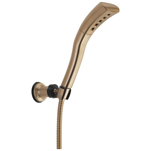 Delta Universal Showering Components Collection Champagne Bronze Finish H2Okinetic Single-Setting Adjustable Wall Mount Hand Shower with Hose D55421CZ