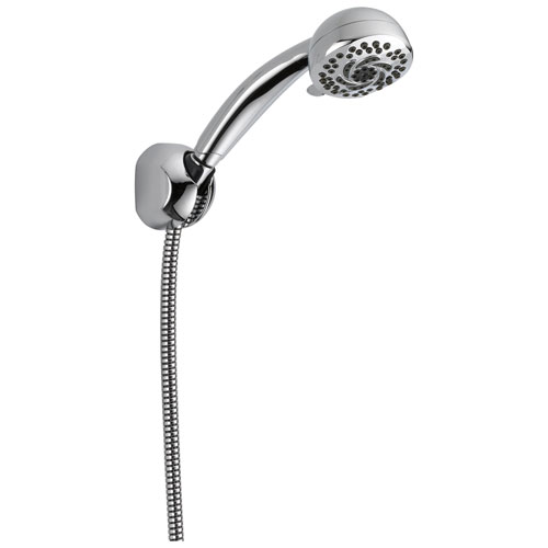Delta Universal Showering Components Collection Chrome Finish 5-Setting Wall Mount Hand Shower Spray with Hose D55436PK