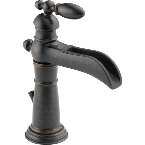 Delta Victorian Waterfall Single Handle Venetian Bronze Bathroom Faucet 474319