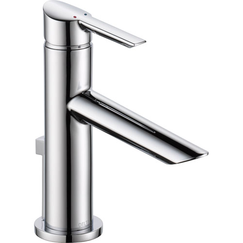 Delta Compel Modern Single Handle 1 Hole Chrome Bathroom Sink Faucet 584027