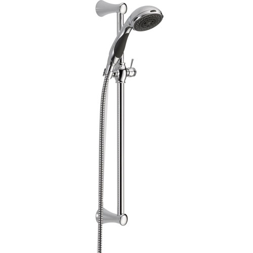 Qty (1): Delta 5 Spray Wall Mount Slide Bar with Personal Handheld Shower Head