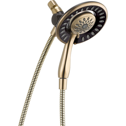 Delta In2ition 2-in-1 Champagne Bronze Handheld Shower / Shower Head 563255
