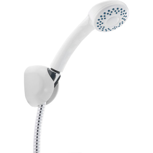 Delta 1-Spray Fixed Wall Mount Handheld Shower in White Finish 561223