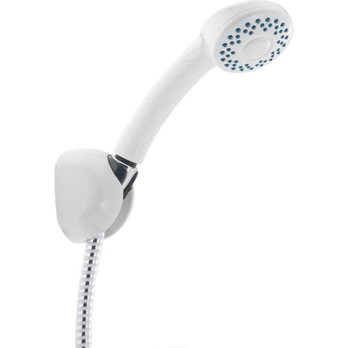 Delta 1-Spray Fixed Wall Mount Handheld Shower in White Finish 561222