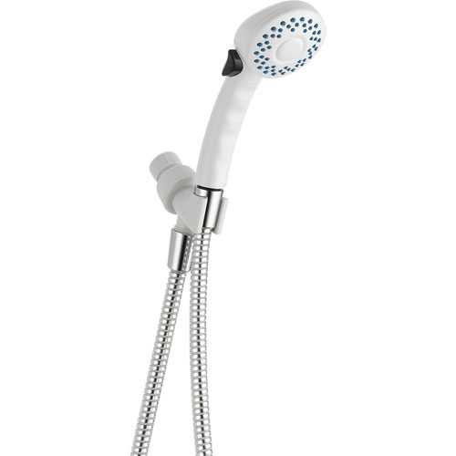 Delta 2-Spray Shower Arm Mount Handheld Shower in White Finish 561228