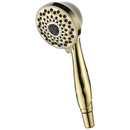 Delta Universal Showering Components Collection Polished Brass Finish 7-Setting Hand Shower Spray only 737257