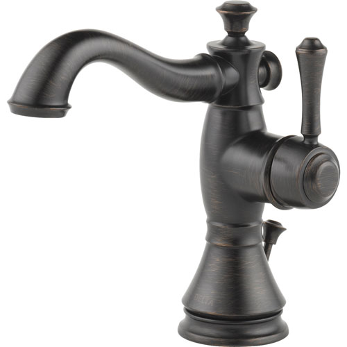 Delta Cassidy Single-Hole 1-Handle Venetian Bronze Bathroom Sink Faucet 579531