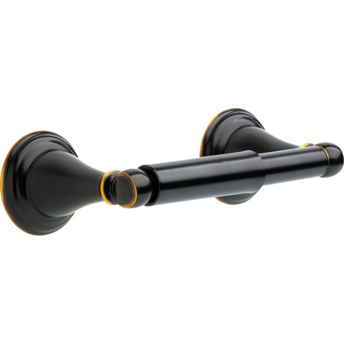 Qty (1): Delta Windemere Oil Rubbed Bronze Double Post Toilet Paper Holder