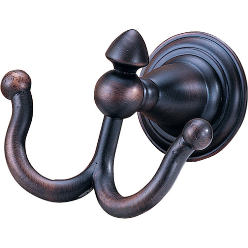 Qty (1): Delta Victorian Venetian Bronze Double Robe Hook