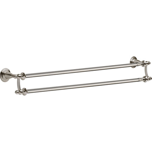 Qty (1): Delta Victorian Traditional Stainless Steel Finish 24 Double Towel Bar