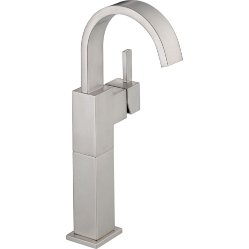 Delta Vero Single-Hole 1-Handle High Arc Bathroom Faucet in Stainless 521799