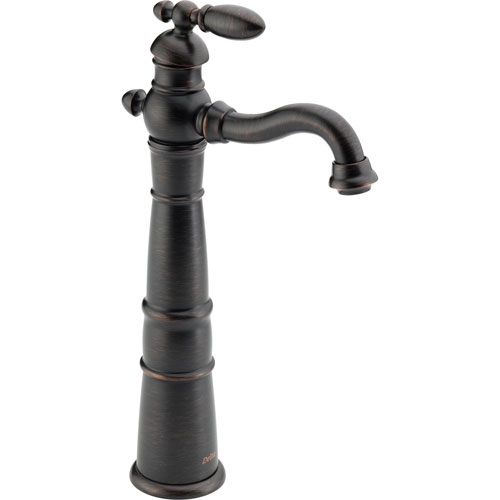 Delta Victorian One Handle Victorian Bronze Bathroom Vessel Sink Faucet 474330