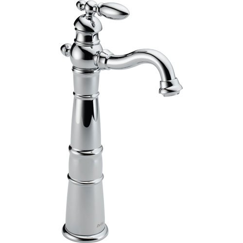 Delta Victorian Single Handle Tall Chrome Bathroom Vessel Sink Faucet 474327