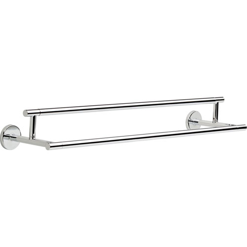 Qty (1): Delta Trinsic Modern Contemporary 24 inch Chrome Double Towel Bar