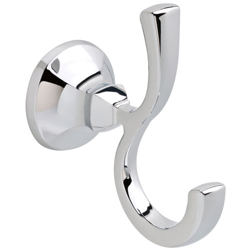 Qty (1): Delta Ashlyn Collection Chrome Finish Wall Mount Double Towel Robe Hook