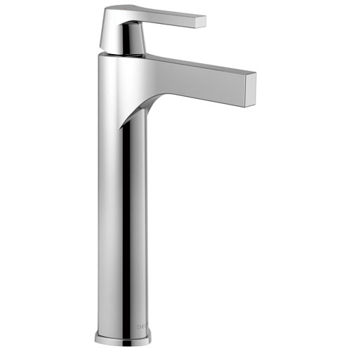 Delta Zura Collection Chrome Finish Single Handle Bathroom Vessel Sink Lavatory Faucet 743904
