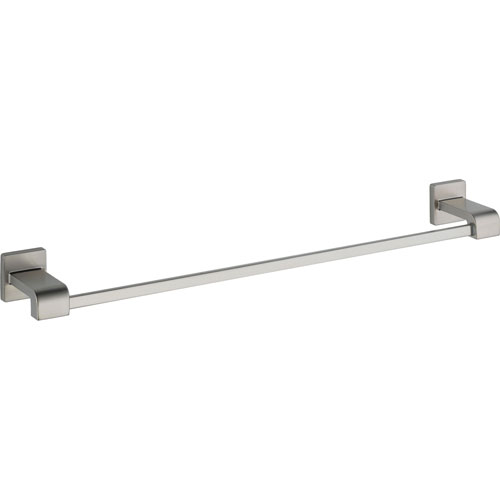 Qty (1): Delta Ara Modern 24 inch Stainless Steel Finish Single Towel Bar