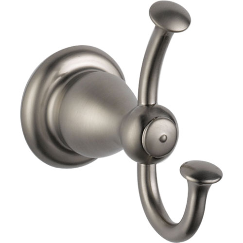 Delta Leland Collection Stainless Steel Finish Double Robe Hook 493178