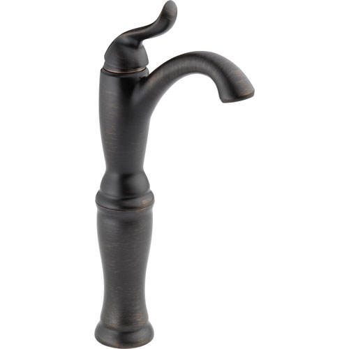 Delta Linden Venetian Bronze Single Hole Vessel Sink Bathroom Faucet 555590