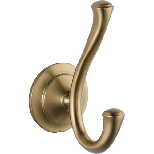Qty (1): Delta Linden Collection Champagne Bronze Single Robe Hook