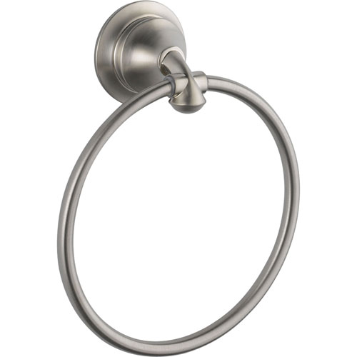 Qty (1): Delta Linden Collection Stainless Steel Finish Hand Towel Ring