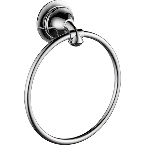 Qty (1): Delta Linden Bathroom Accessory Hand Towel Ring in Chrome