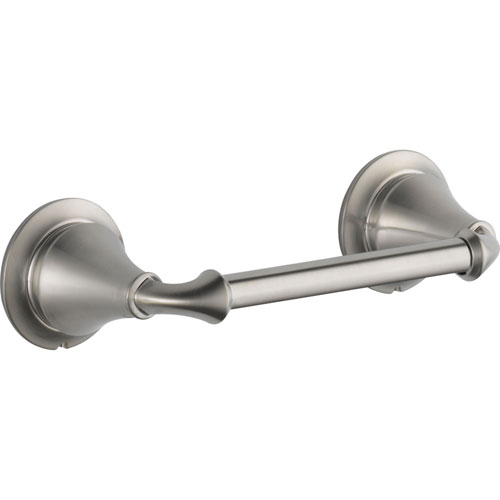 Qty (1): Delta Linden Stainless Steel Finish Double Post Toilet Paper Holder