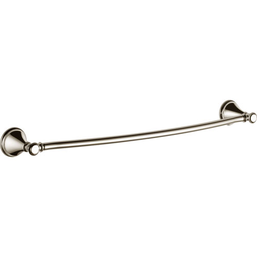 Qty (1): Delta Cassidy Collection 24 inch Polished Nickel Single Towel Bar